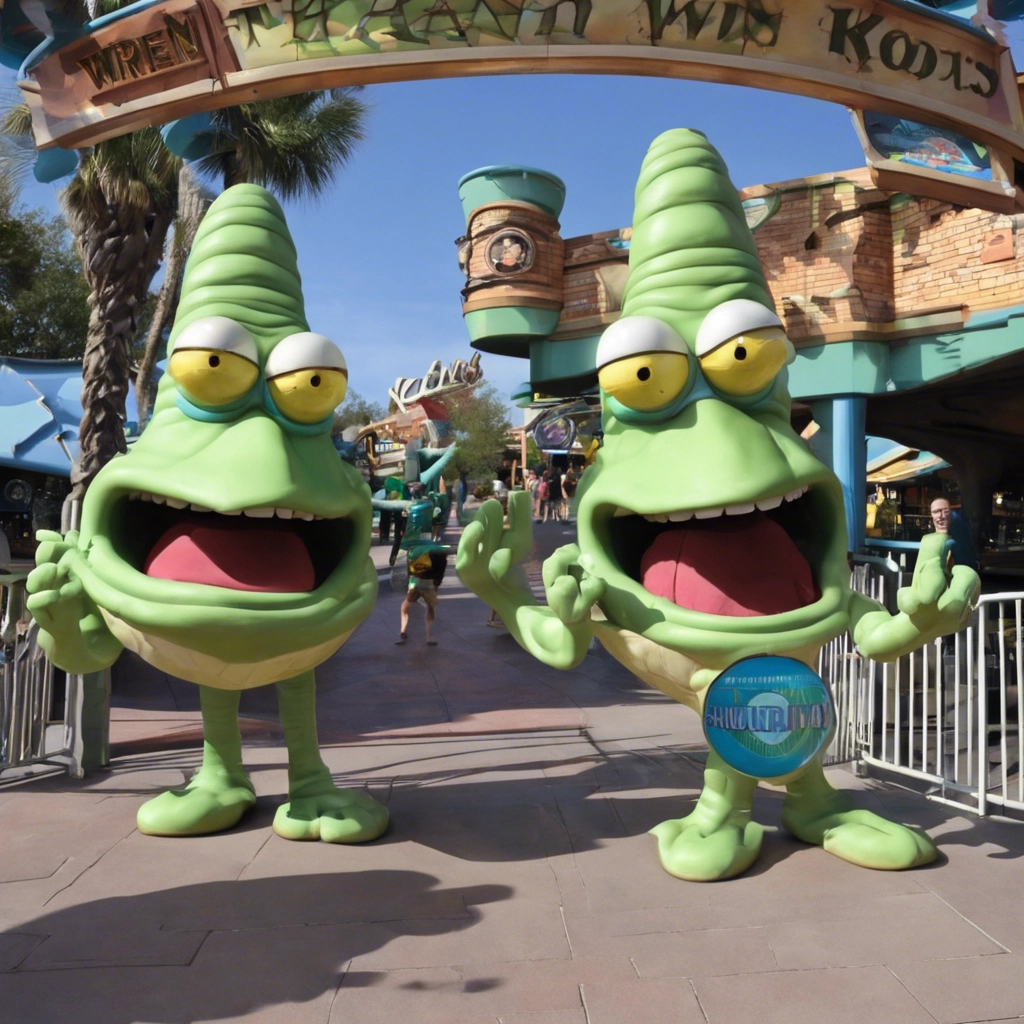 יוניברסל אורלנדו מתקן Kang & Kodos' Twirl 'n' Hurl